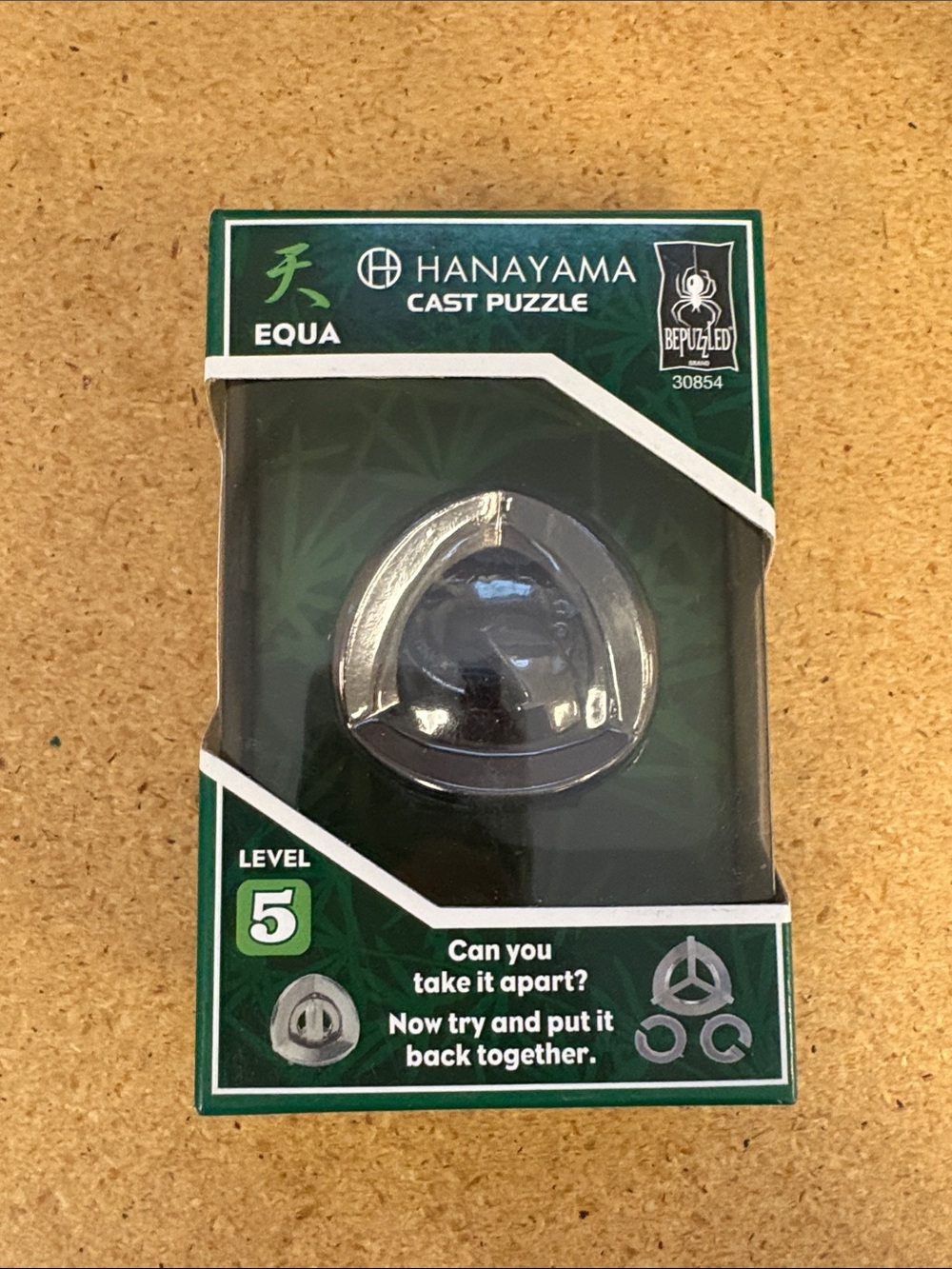Level 5 Hanayama Cast Puzzle metal brain teaser Equa